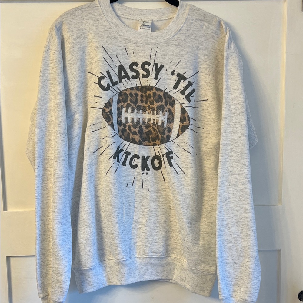 Classy 'Til Kickoff Graphic Sweatshirt